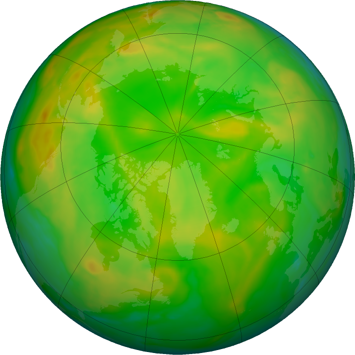 Arctic ozone map for 11 June 2022